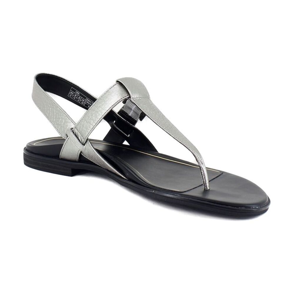 Vionic Cora Pewter Metallic Leather (Wide)